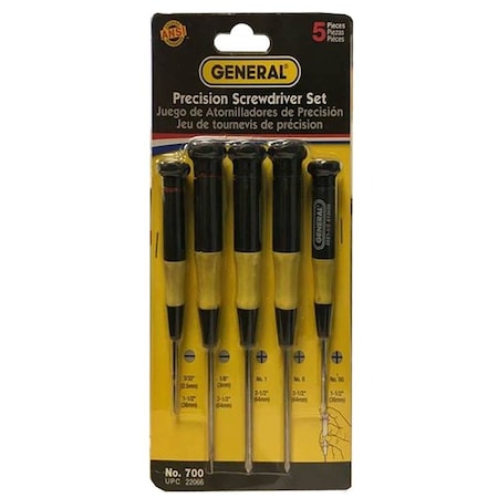 General Tools & Instruments Co Llc SCREWDRIVER PRECISION 5pc SET GN700